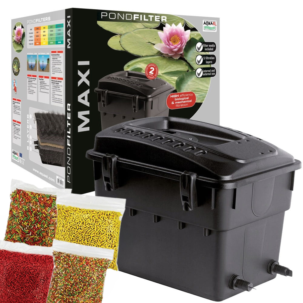Aquael Maxi Filtr przepływowy do Oczka 5000L z wkładami + Gratis